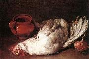 CERUTI, Giacomo Still-Life with Hen, Onion and Pot USA oil painting artist